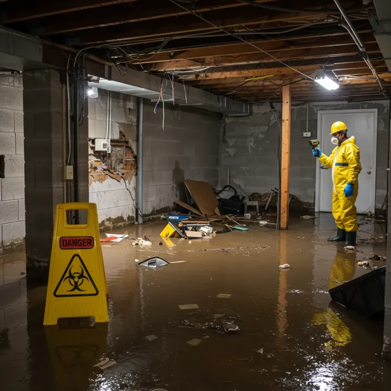 Flooded Basement Electrical Hazard in Mokuleia, HI Property